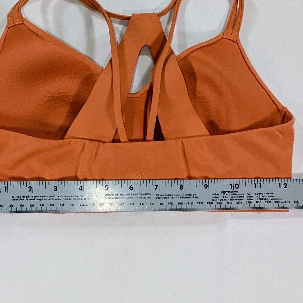 All in Motion Women's Orange Sports Bra Small Racerback Keyhole - Picture 5 of 5